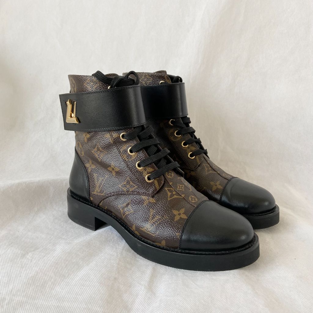 Louis Vuitton Monogram Canvas and Leather Wonderland Ranger Ankle Boots, 38 - BOPF | Business of Preloved Fashion