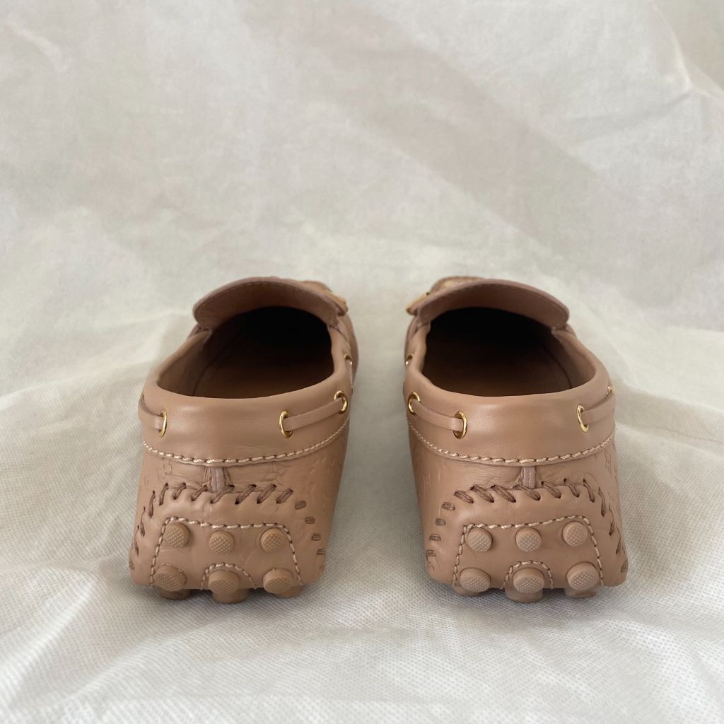 Louis Vuitton Monogram Leather Driving Loafers, 38 - BOPF | Business of Preloved Fashion