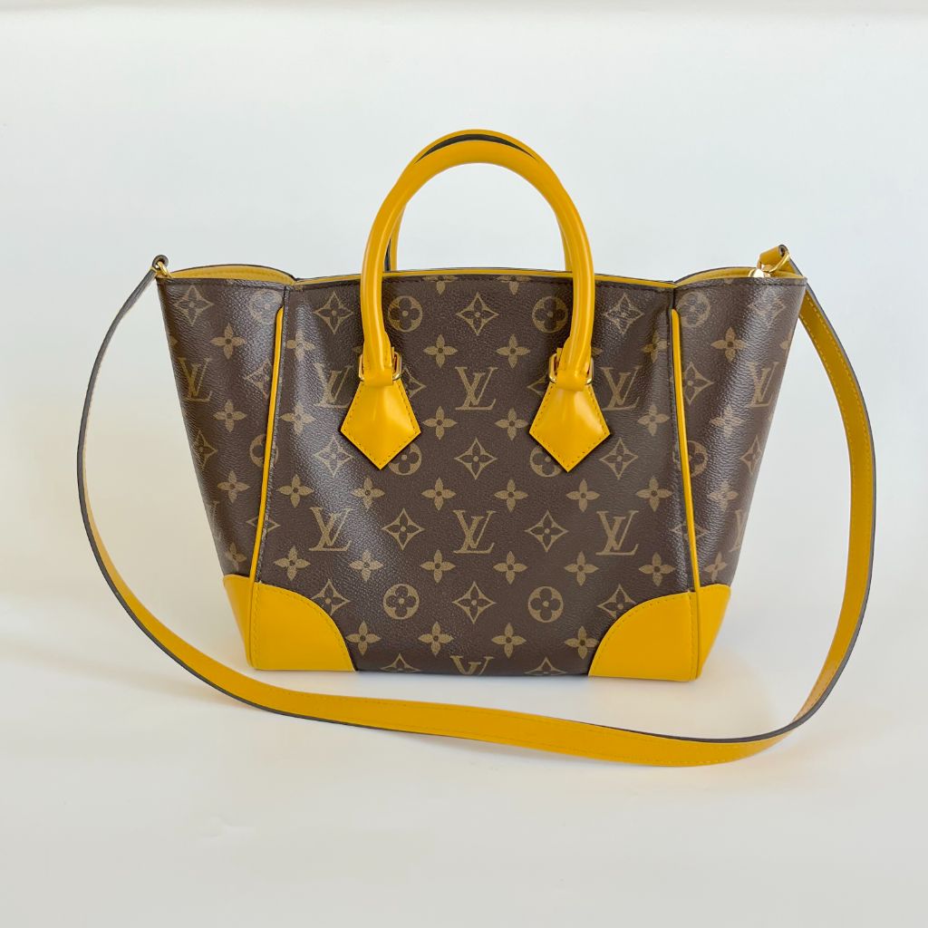 Louis Vuitton Monogram Shopper Tote Bag with Yellow Leather Trim - BOPF | Business of Preloved Fashion