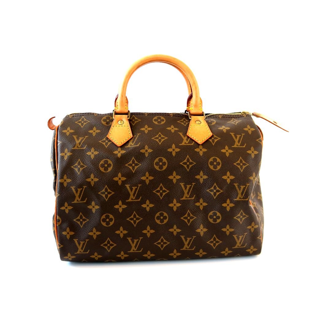 Louis Vuitton Women's Pre-Loved Speedy 30 Handbag Monogram, Brown, One  Size: Handbags