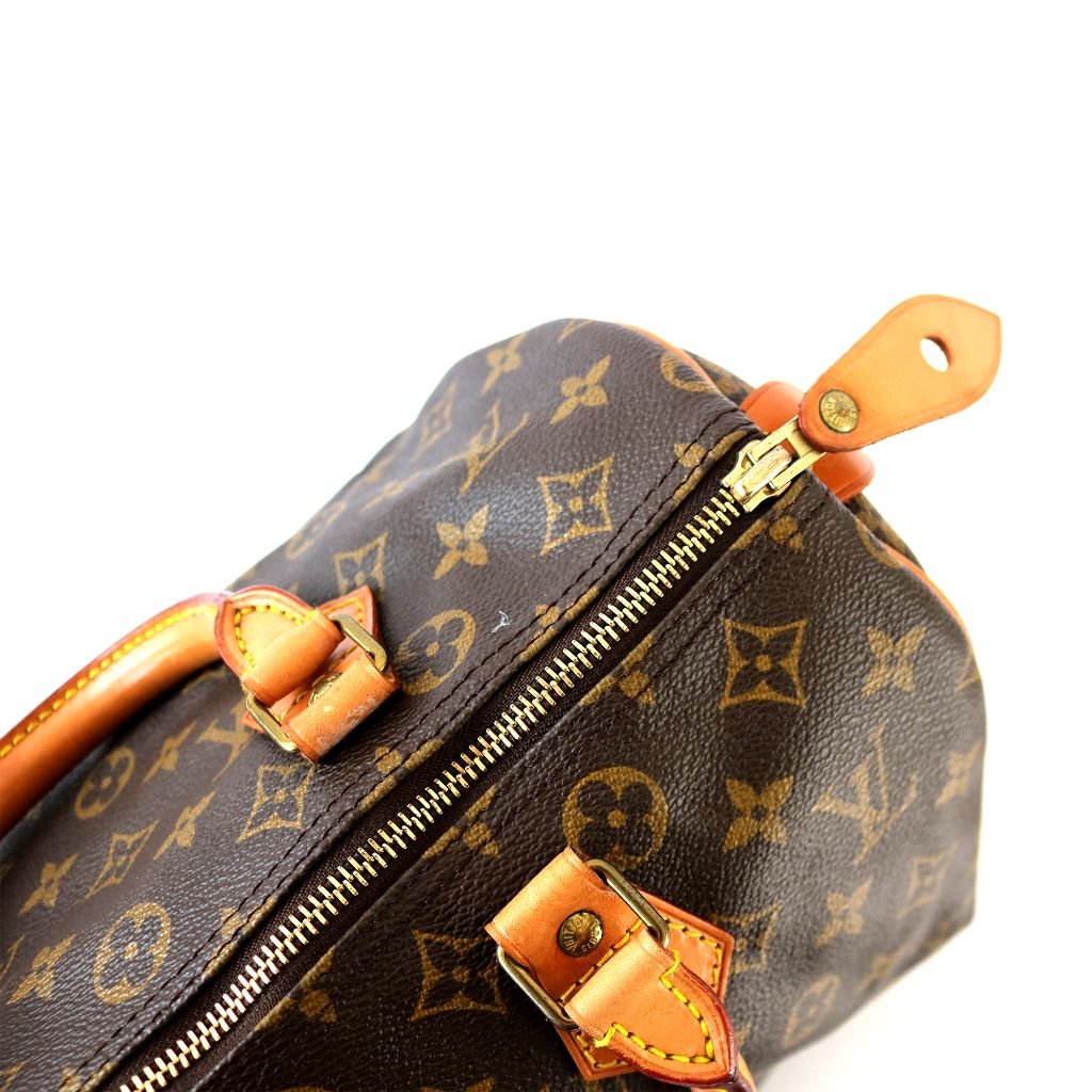 Louis Vuitton Monogram Speedy 30 - Brown Handle Bags, Handbags - LOU732731