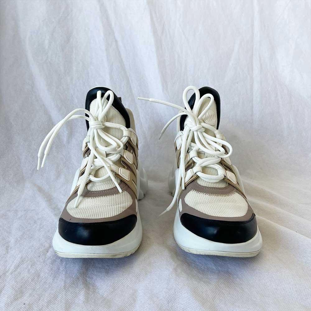 Louis Vuitton Neoprene And Monogram Canvas Archlight Low Top Sneakers, 37.5 - BOPF | Business of Preloved Fashion