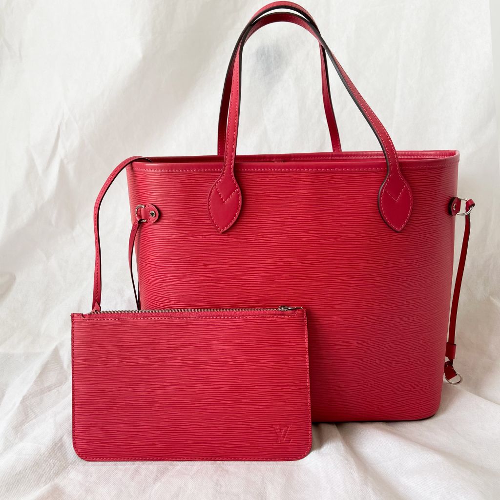 Louis Vuitton Neverfull Epi Leather Pink MM Tote Bag - BOPF | Business of Preloved Fashion