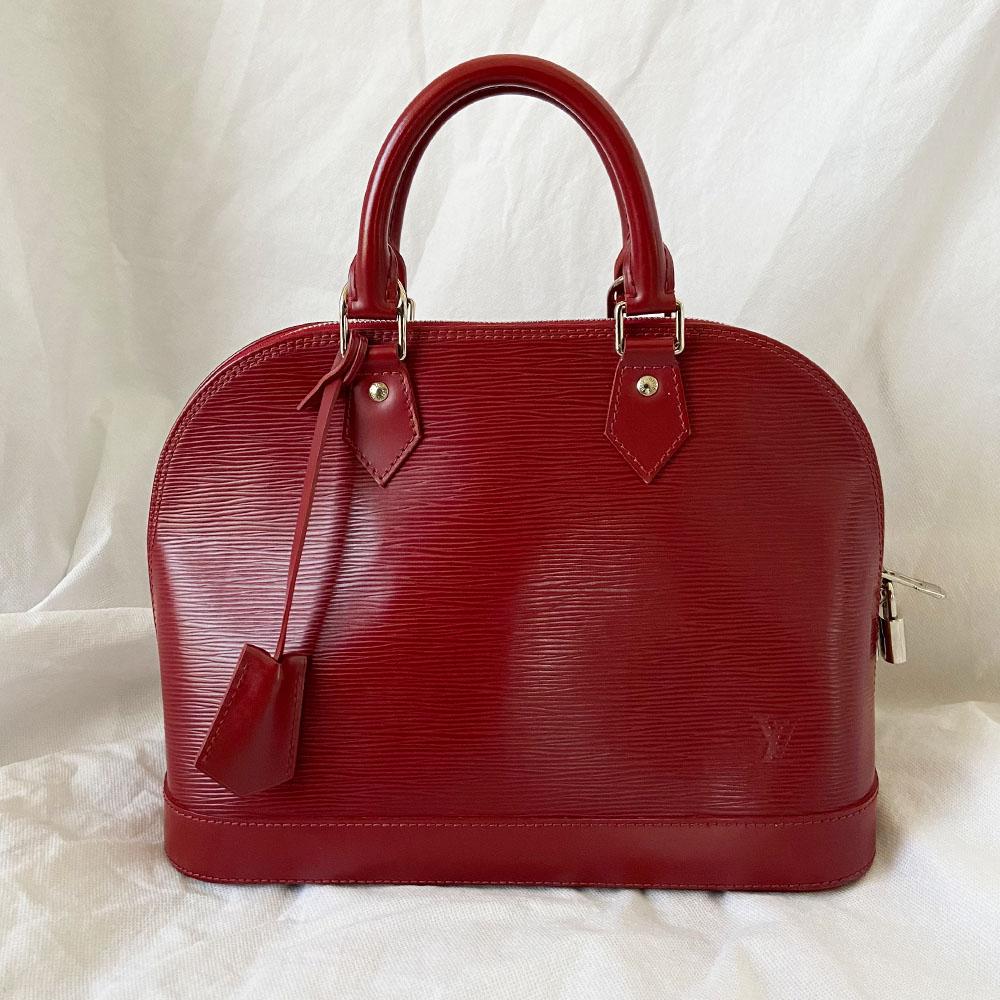 Louis Vuitton Red Epi Leather Business Bag