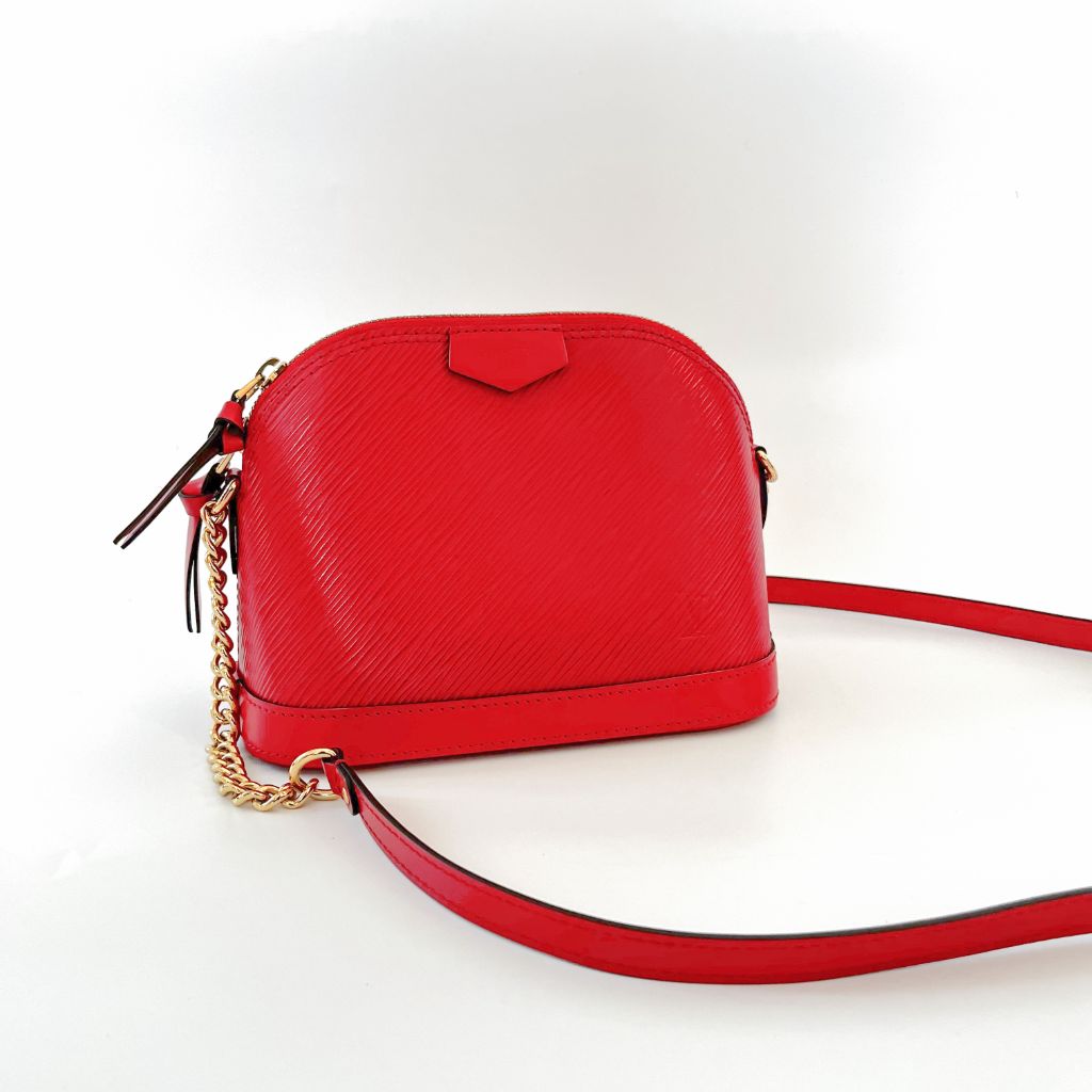Louis Vuitton red epi leather BB alma bag - BOPF | Business of Preloved Fashion
