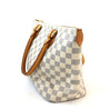 Louis Vuitton Saleya PM White Damier Azur Canvas Handbag - BOPF | Business of Preloved Fashion