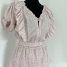 LoveShackFancy pink tiered mini floral print dress - BOPF | Business of Preloved Fashion