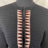 Maje Black Embroidered Crop Cardigan - BOPF | Business of Preloved Fashion