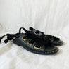 Maje wrapping straps black flat sandals, 38 - BOPF | Business of Preloved Fashion
