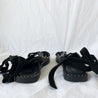 Maje wrapping straps black flat sandals, 38 - BOPF | Business of Preloved Fashion
