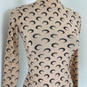 Marine Serre half-moon shape Printed stretch-jersey top - BOPF | Business of Preloved Fashion