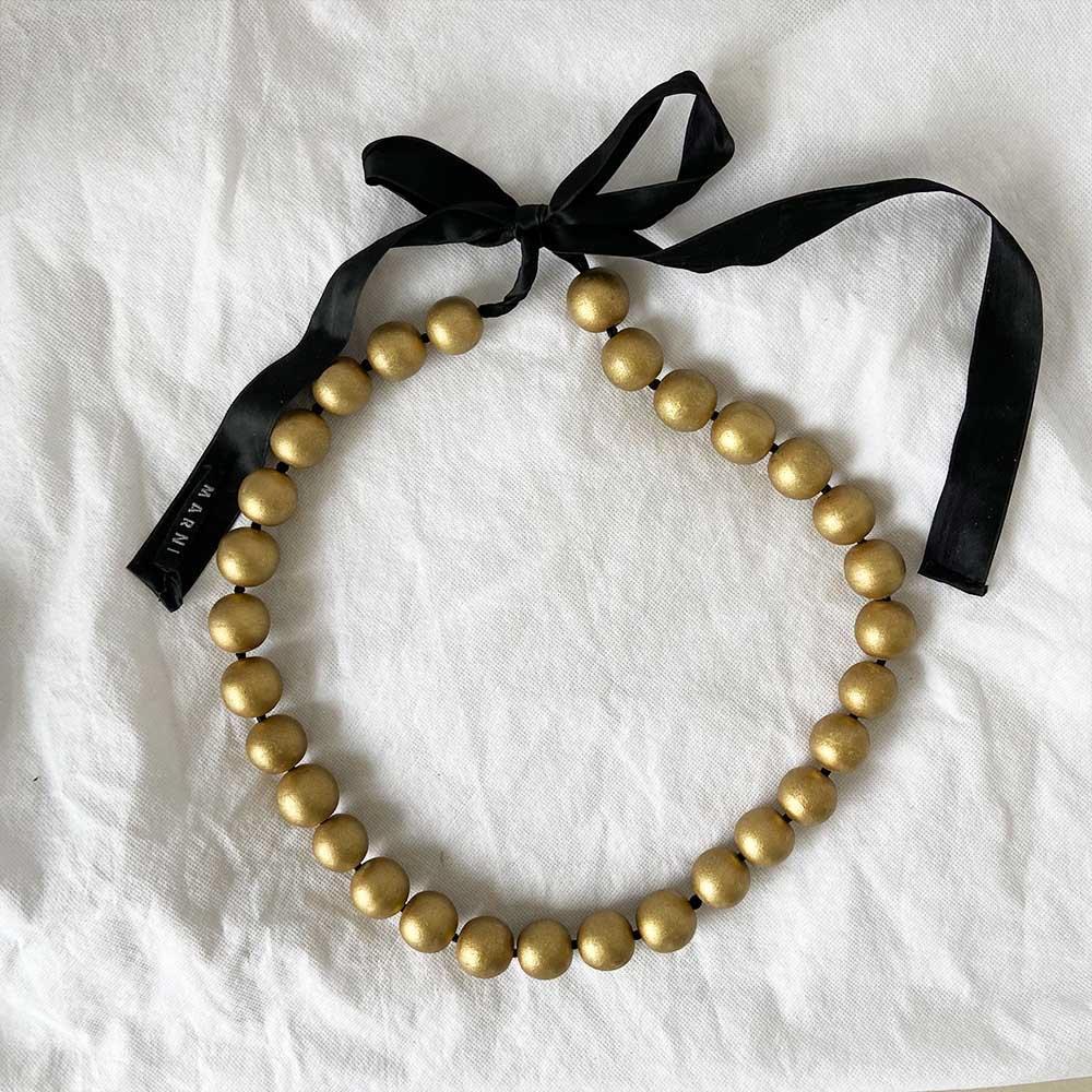 Marni Gold Beaded Necklace - BOPF | Business of Preloved Fashion