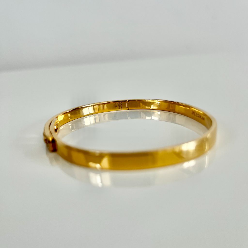 Messika Move Noa yellow gold pavé diamond bangle bracelet - BOPF | Business of Preloved Fashion