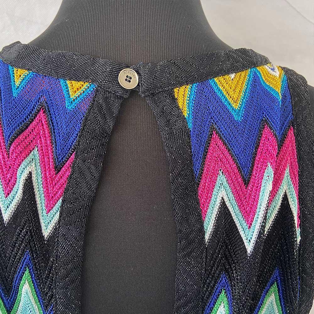 Missoni black/multicolor zigzab swim cover - BOPF | Business of Preloved Fashion