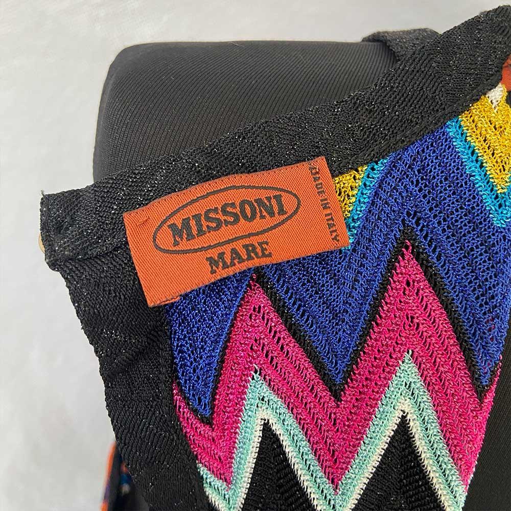 Missoni black/multicolor zigzab swim cover - BOPF | Business of Preloved Fashion