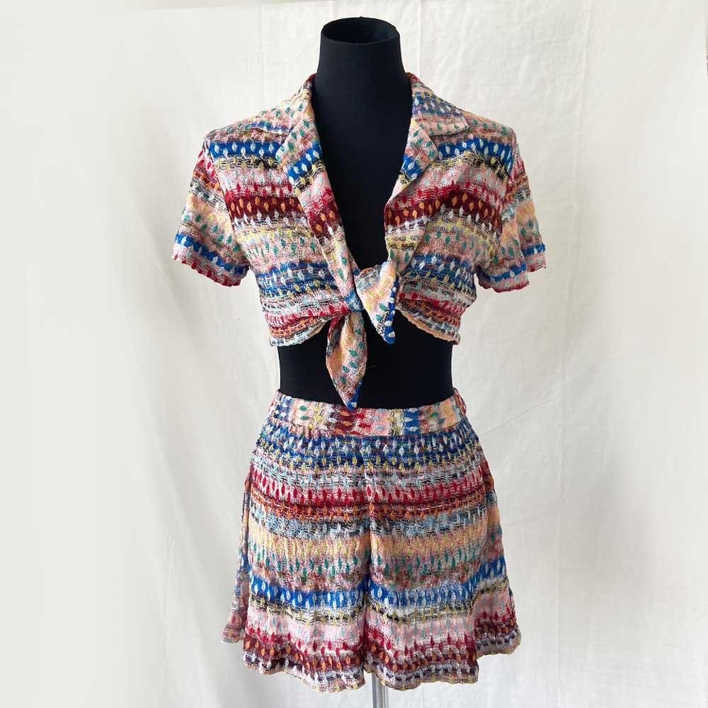 Missoni Knitted Multicolor Swim Cover Set - BOPF | Business of Preloved Fashion
