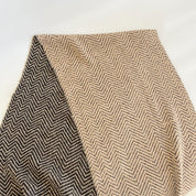 Missoni Zig Zag Knit Brown Wool Scarf with Tassels - BOPF | Business of Preloved Fashion