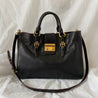 Miu Miu black top handle leather bag - BOPF | Business of Preloved Fashion