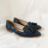 Miu Miu Blue Glitter Smoking Loafer, 37.5 - BOPF | Business of Preloved Fashion