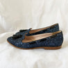 Miu Miu Blue Glitter Smoking Loafer, 37.5 - BOPF | Business of Preloved Fashion