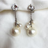 Miu Miu Crystal Large Pearl Drop Earrings - BOPF | Business of Preloved Fashion