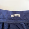 Miu Miu Navy Blue Pleated Mini Skirt - BOPF | Business of Preloved Fashion