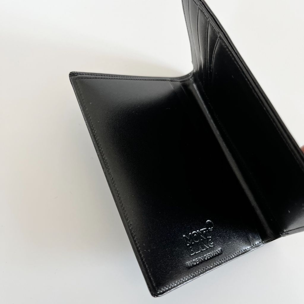 Mont Blanc black leather wallet - BOPF | Business of Preloved Fashion