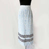 Mother of Pearl white and blue printed midi skirt - BOPF | Business of Preloved Fashion