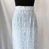 Mother of Pearl white and blue printed midi skirt - BOPF | Business of Preloved Fashion