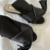 N°21 Black Satin Knot Mules Sandals - BOPF | Business of Preloved Fashion