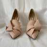 N°21 Nude Leather Abstract Bow Pointed-Toe Pumps, 40 - BOPF | Business of Preloved Fashion