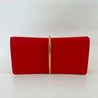Nina Ricci Red Long Clutch With Gold Metal Detail - BOPF | Business of Preloved Fashion