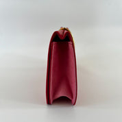 Nina Ricci Red Long Clutch With Gold Metal Detail - BOPF | Business of Preloved Fashion