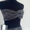 Norma Kamali Black Bra Top with Matching Skirt - BOPF | Business of Preloved Fashion