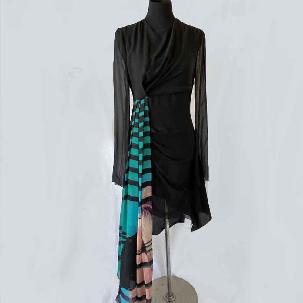Off-white Black Asymmetrical Dress - BOPF | Business of Preloved Fashion