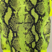 Off-White neon yellow snakeskin print sleeveless top - BOPF | Business of Preloved Fashion