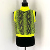 Off-White neon yellow snakeskin print sleeveless top - BOPF | Business of Preloved Fashion