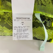 Off-White neon yellow snakeskin print sleeveless top - BOPF | Business of Preloved Fashion
