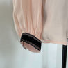 Oscar De La Renta black and pink embroidered blouse - BOPF | Business of Preloved Fashion