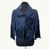 Oscar De La Renta Blue Embroidered Crop Coat - BOPF | Business of Preloved Fashion
