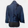 Oscar De La Renta Blue Embroidered Crop Coat - BOPF | Business of Preloved Fashion