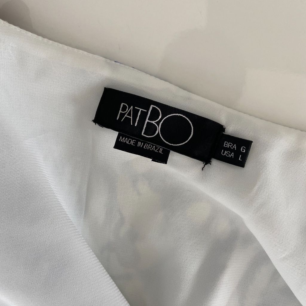 Patbo Blue Amalfi Chiffon maxi skirt with matching long sleeve to - BOPF | Business of Preloved Fashion