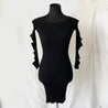 Pinko black dress with cut out sleeve detail - BOPF | Business of Preloved Fashion