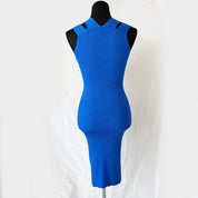 Pinko Blue Knitted Stretch Dress - BOPF | Business of Preloved Fashion