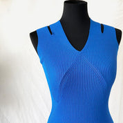 Pinko Blue Knitted Stretch Dress - BOPF | Business of Preloved Fashion