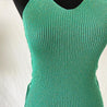 Pinko green drawstring detail knitted top - BOPF | Business of Preloved Fashion