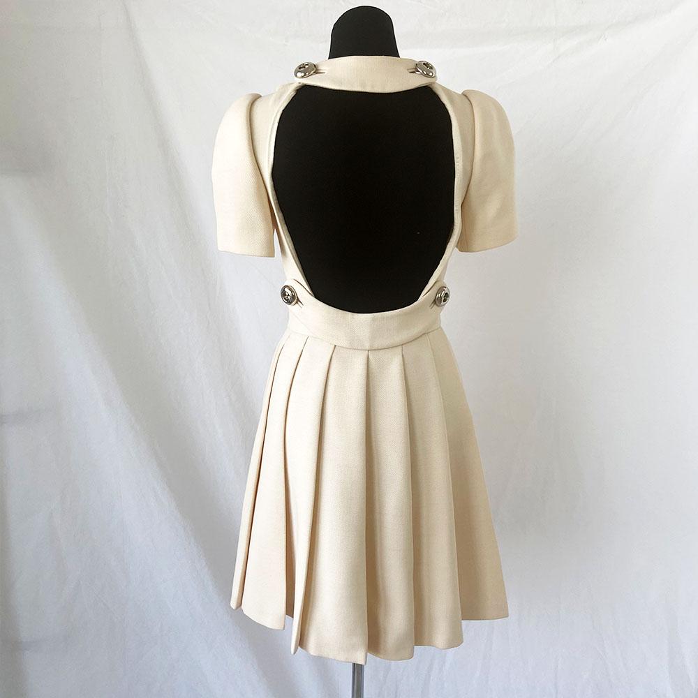 prada beige dress Prada Fall 2000 Runway Cream Sequin Dress