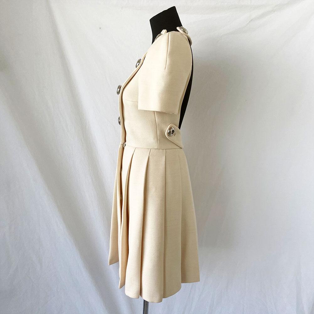prada beige dress Prada Fall 2000 Runway Cream Sequin Dress