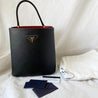 Prada Black Saffiano Leather Panier Top Handle Bag - BOPF | Business of Preloved Fashion