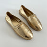 Prada gold leather round toe espadrilles, 39 - BOPF | Business of Preloved Fashion